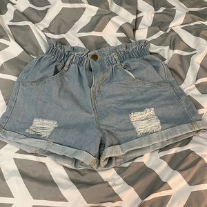hyfve high waisted jean shorts
